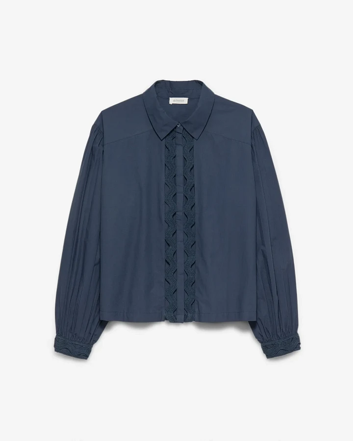Alchemist Damen vegan Bluse Eva Navy