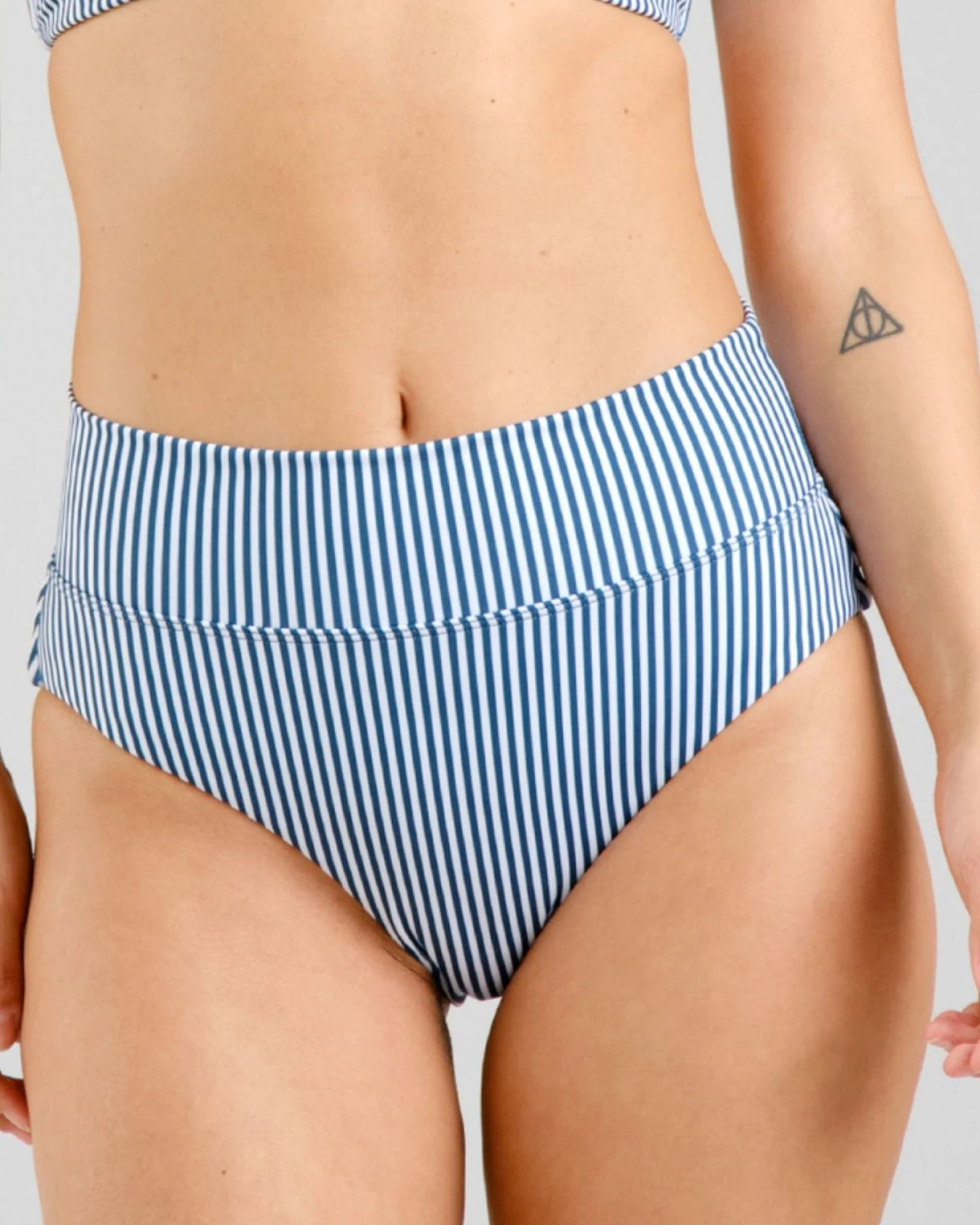 Bikini Bottom Slite Thin Stripe Blau – Ansicht 5
