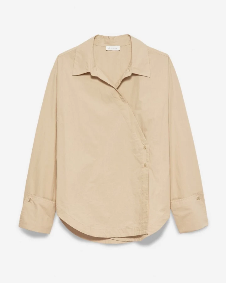 Alchemist Damen vegan Bluse Maud Sand Beige
