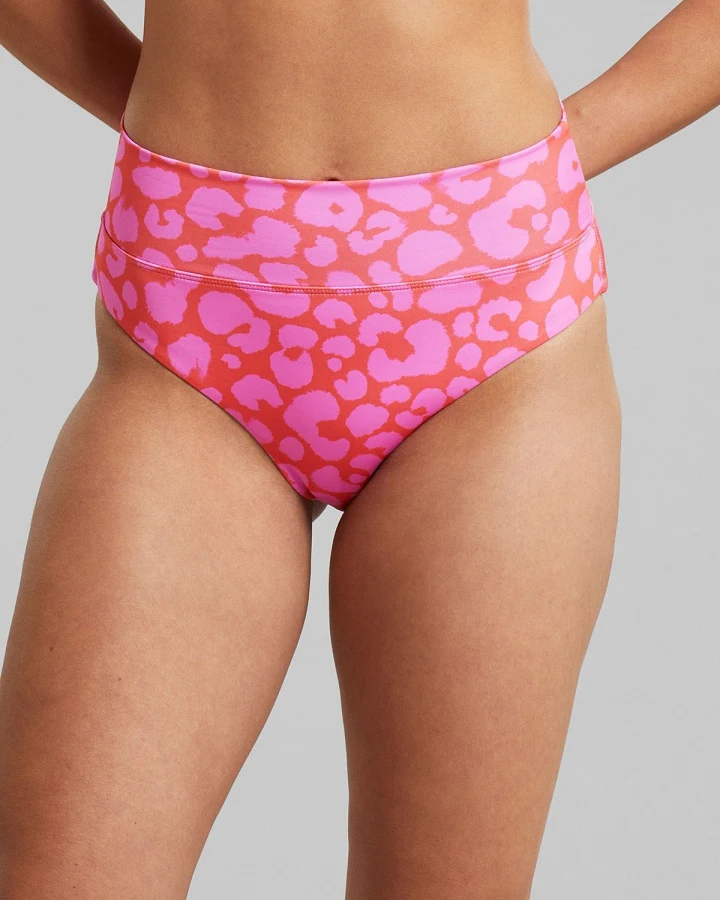 Bikini Bottom Slite Painted Leopard
