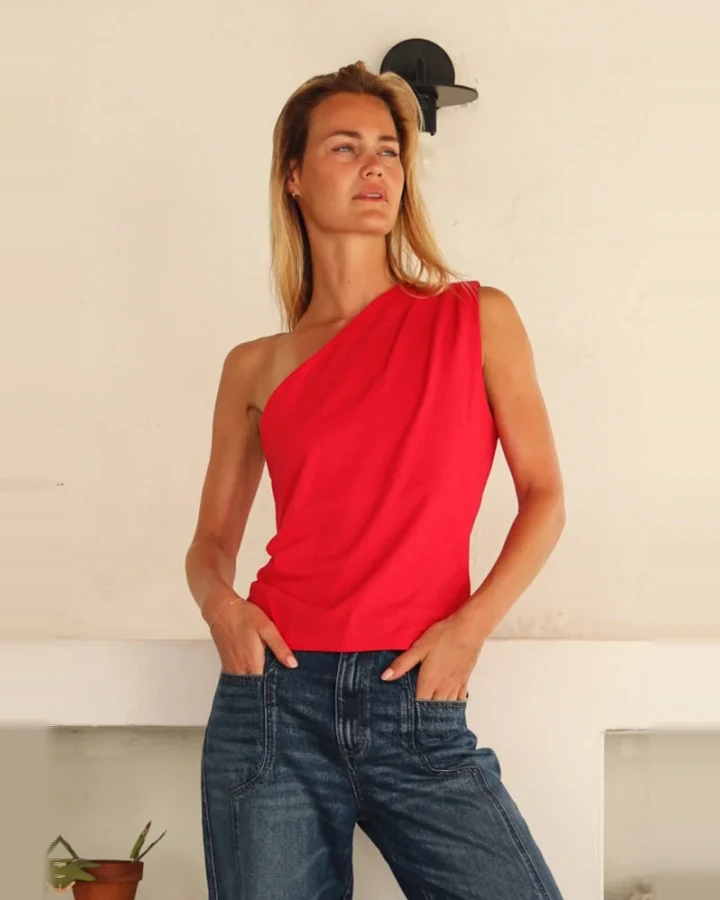 Alchemist Damen vegan Top Levy Himbeere
