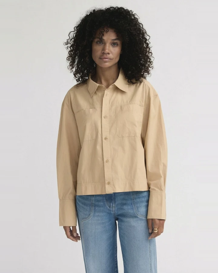 Alchemist Damen vegan Bluse Loes Sand Beige