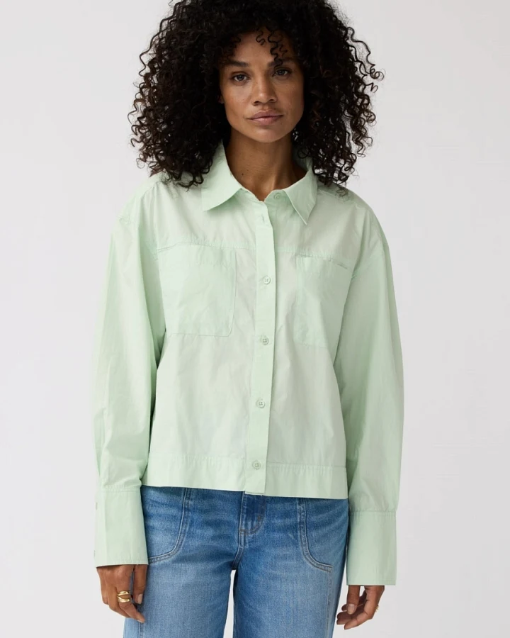 Alchemist Damen vegan Bluse Loes Celadon Grün