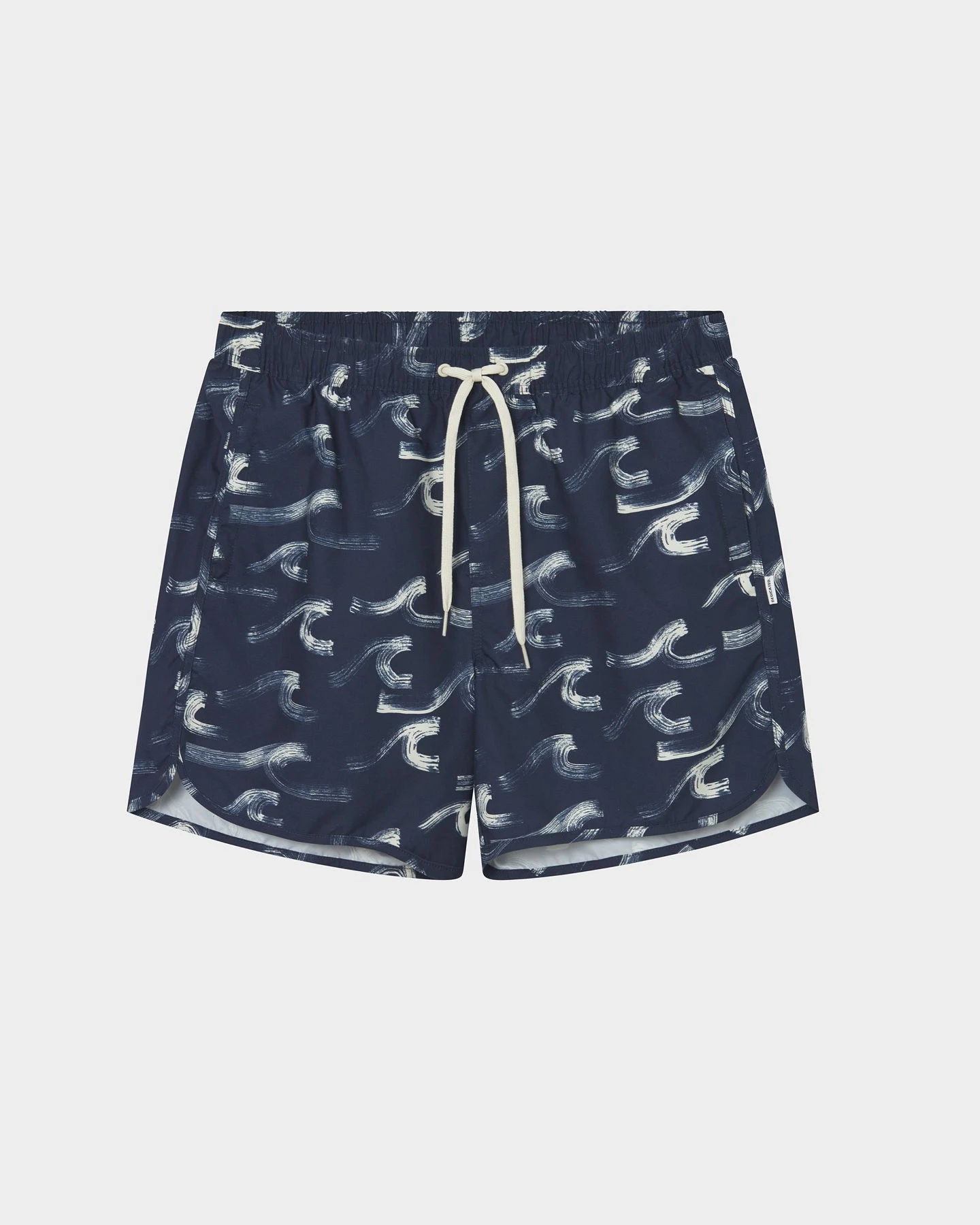 Badeshorts Sandhamn Brushed Waves Blau – Ansicht 2