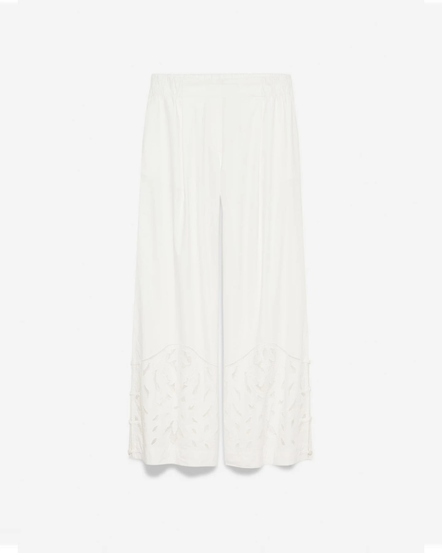 Alchemist Damen vegan Hose Moonflower Embroidered Sehr Weiß – Ansicht 2
