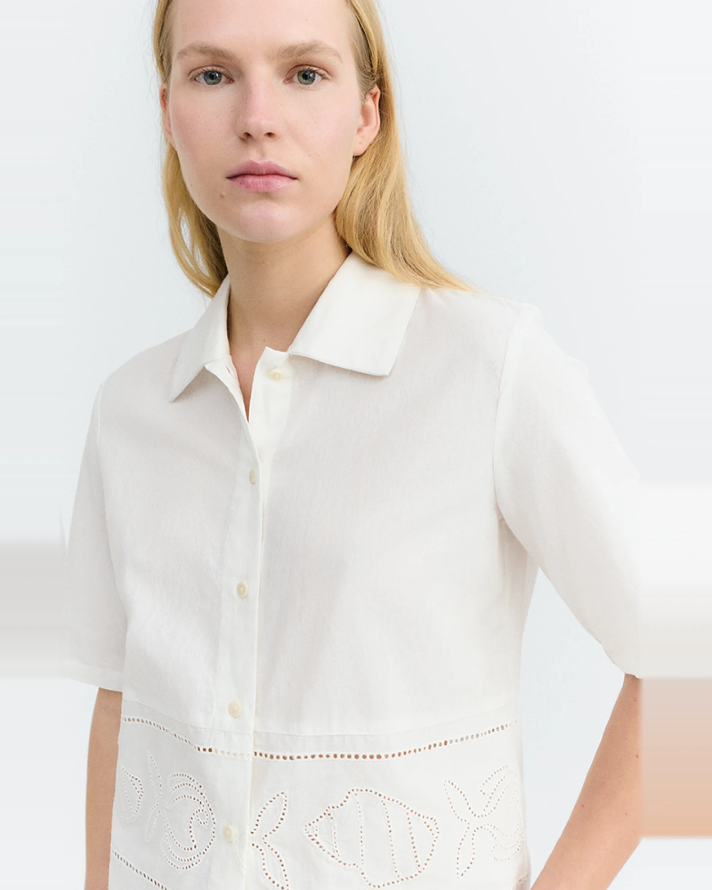 Thinking MU Damen vegan Bluse Vainica Ane Weiß – Ansicht 2