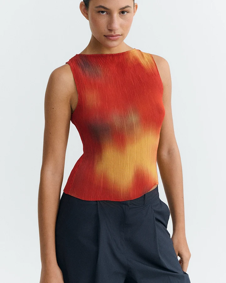 Thinking MU Damen vegan Top Dora Rot