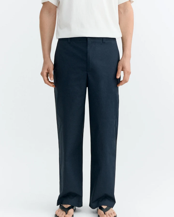 Thinking MU Herren vegan Hose Relaxed Marc Anzug Navy