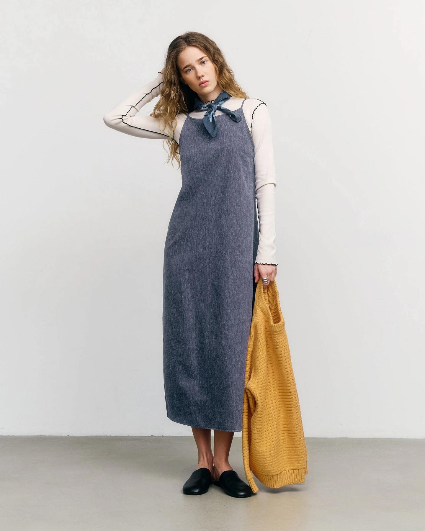 Rotholz Damen vegan Sonnenkleid Blau – Ansicht 2