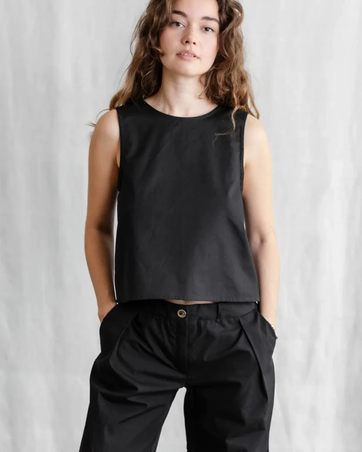 Jyoti - Fair Works Damen vegan Top Osra Schwarz