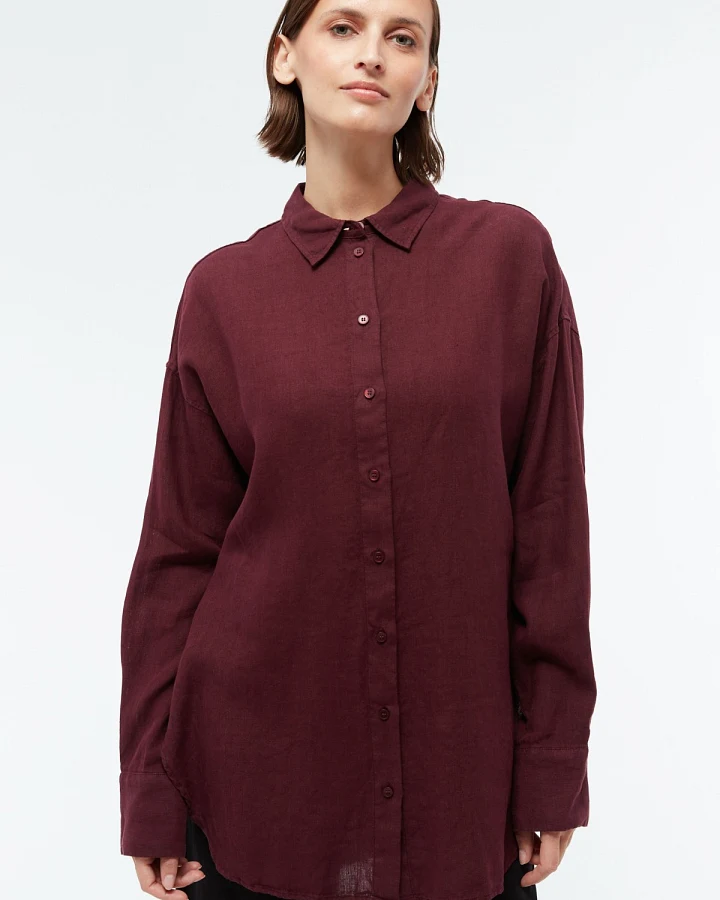 Bluse GBCosima Linen Rot