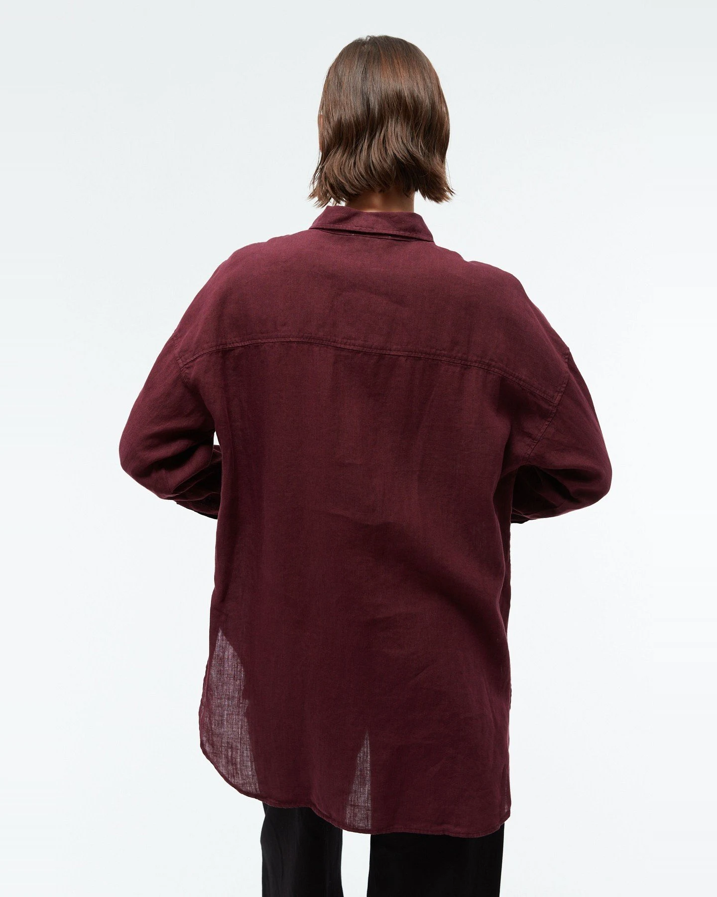Bluse GBCosima Linen Rot – Ansicht 5