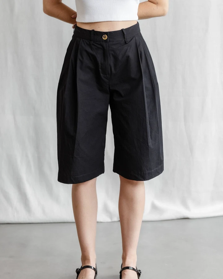 Jyoti - Fair Works Damen vegan Shorts Samud Schwarz