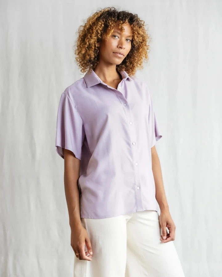 Jyoti - Fair Works Damen vegan Shirt NEHAni Lila