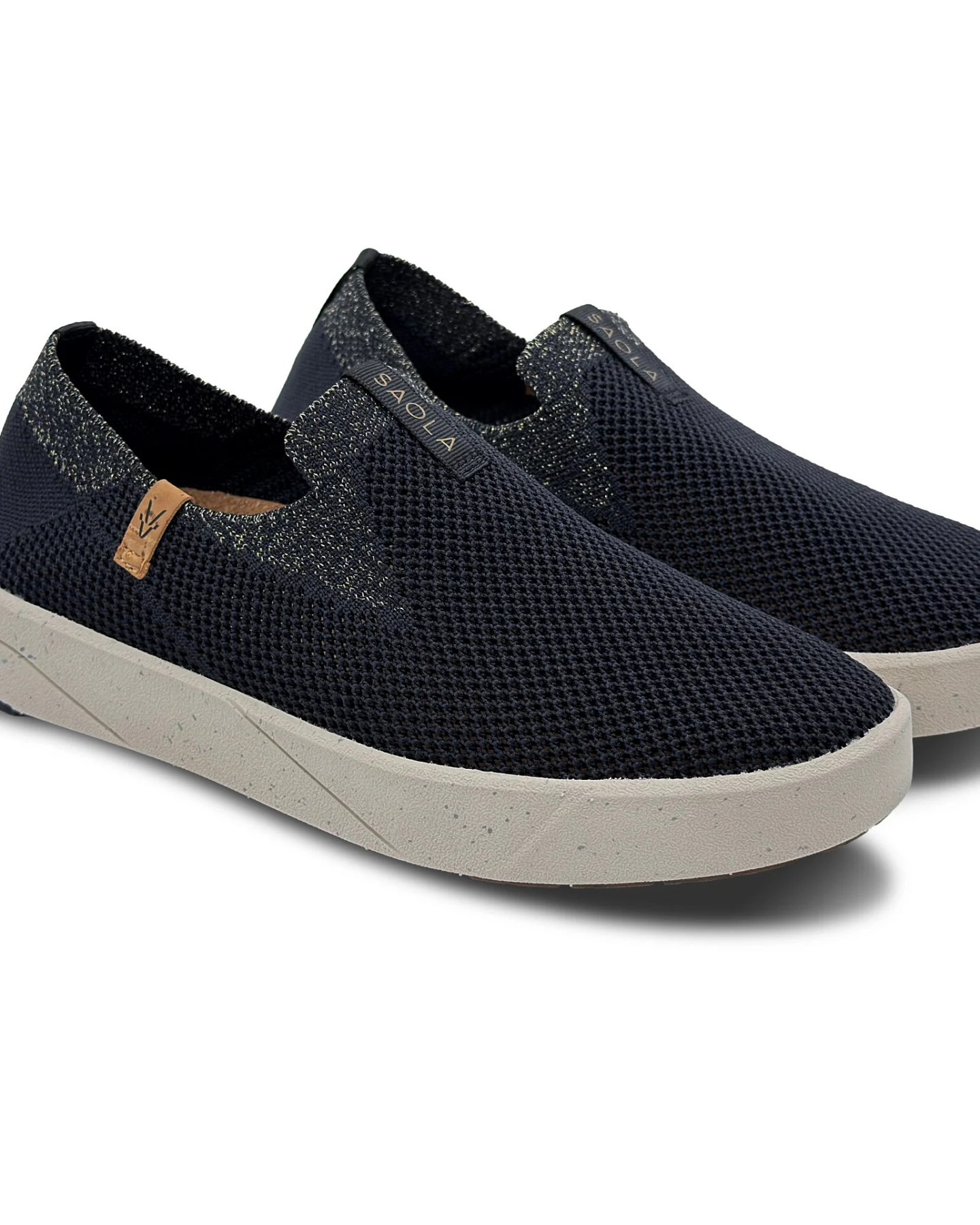 SAOLA Damen vegan Sneaker Damen Bali Schwarz Gold – Ansicht 2