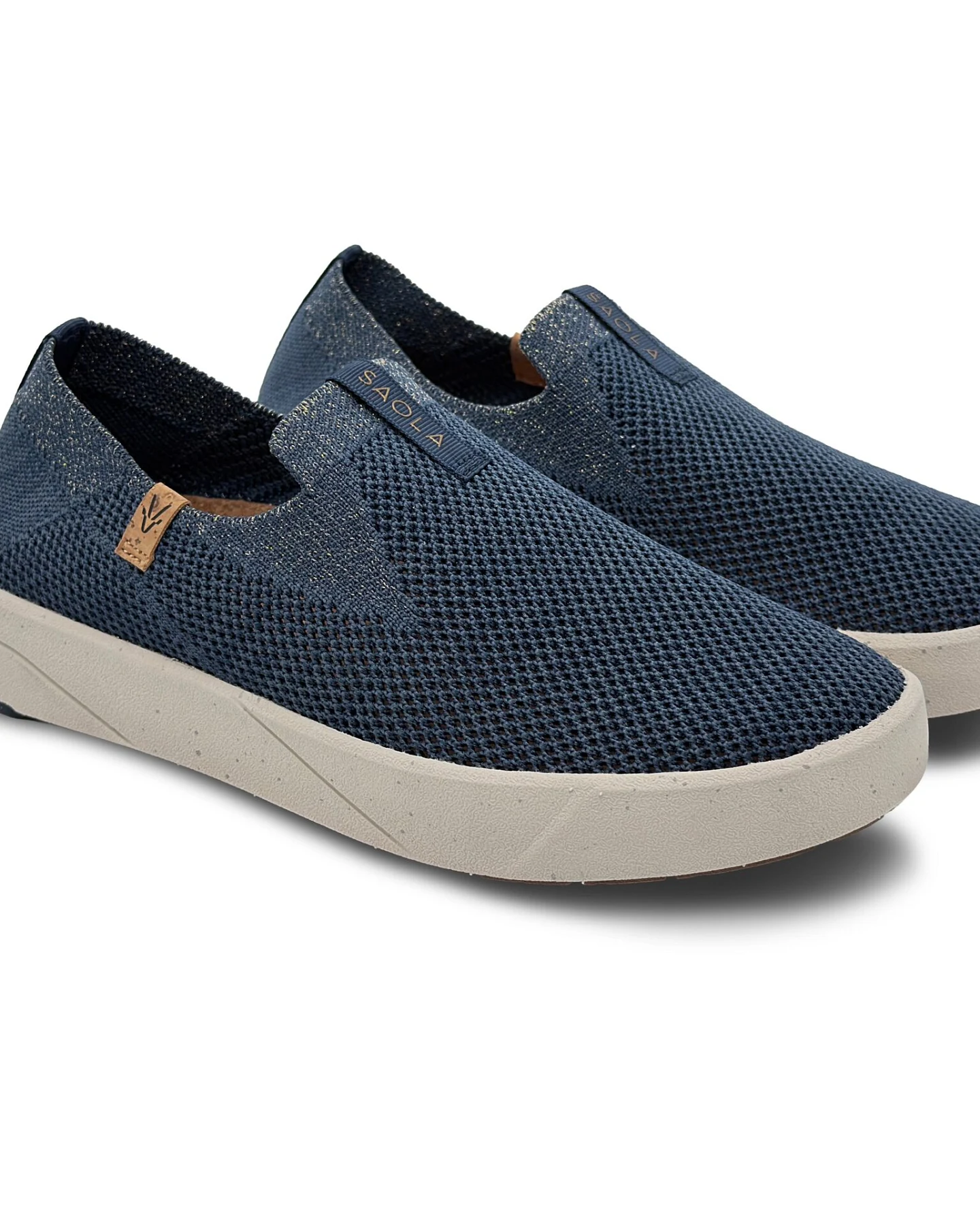 SAOLA Damen vegan Sneaker Damen Bali Navy Gold – Ansicht 2