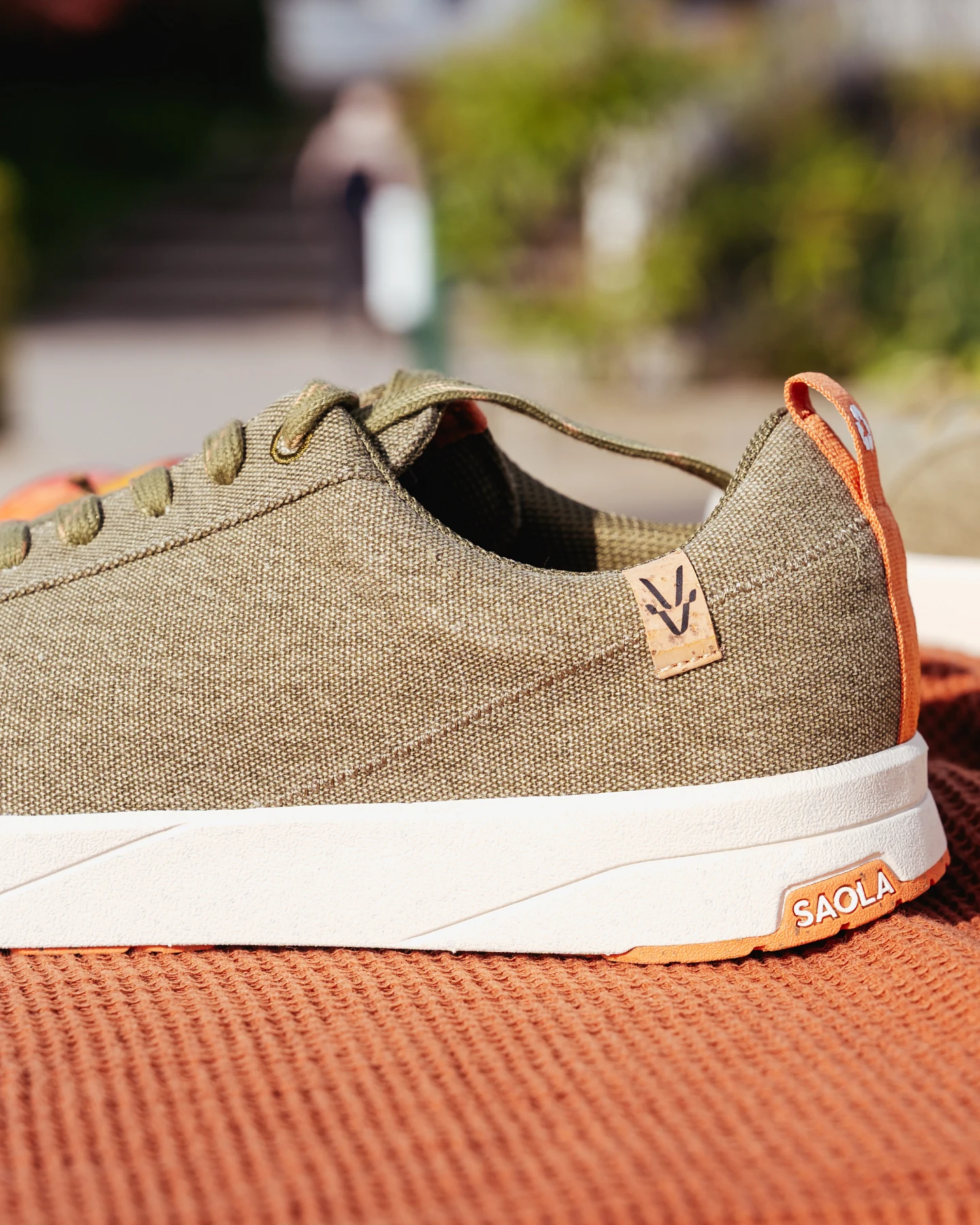 SAOLA Herren vegan Sneaker Herren Cannon Canvas 2.0 Burnt Olive – Ansicht 2