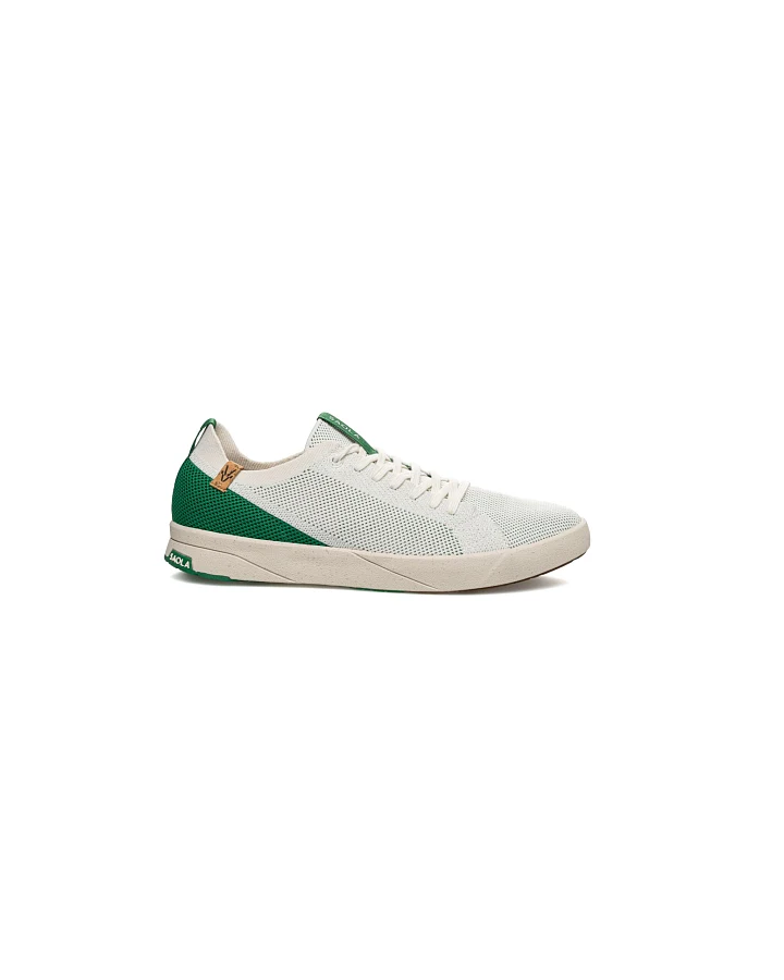 SAOLA Herren vegan Sneaker Herren Cannon Knit 2.0 Weiß/Forst