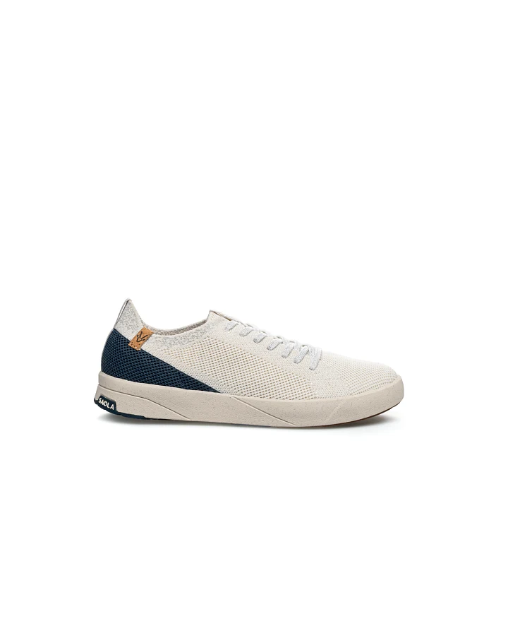 SAOLA Damen vegan Sneaker Damen Cannon Knit 2.0 Weiß Navy