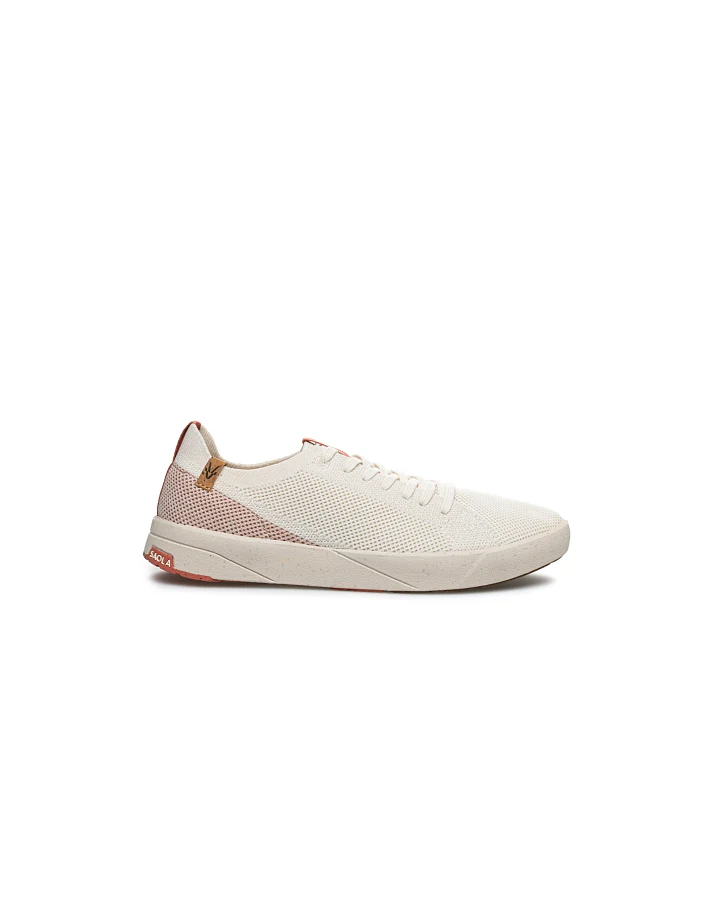 SAOLA Damen vegan Sneaker Damen Cannon Knit 2.0 Weiß Rose