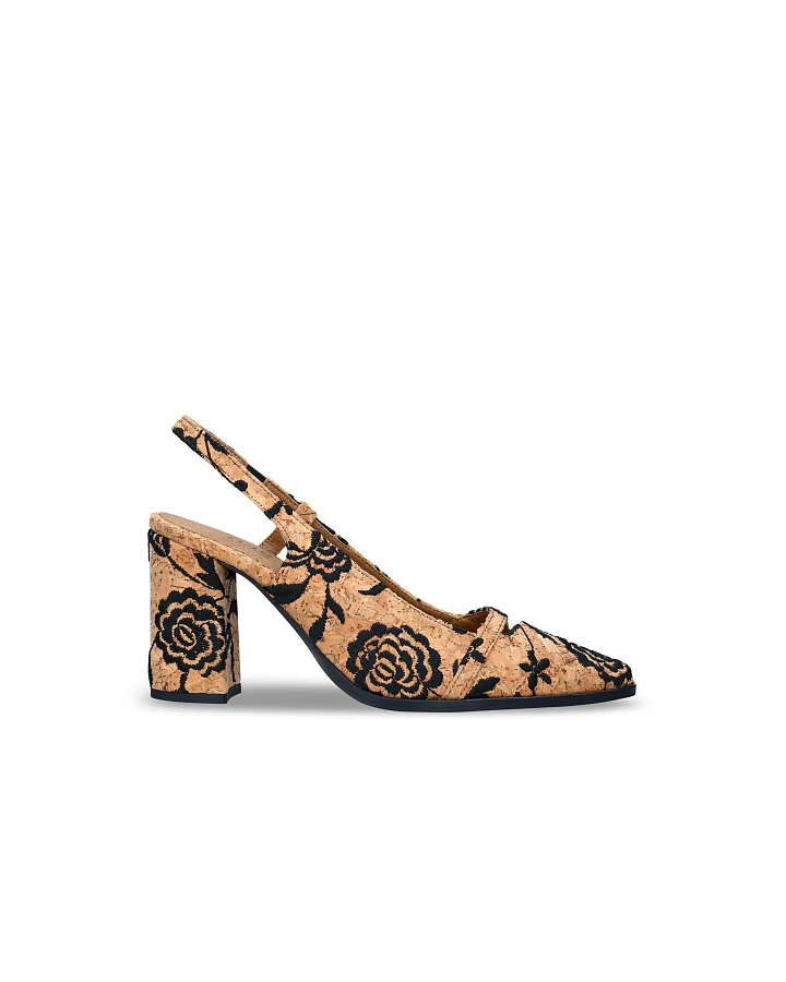 NAE Damen vegan Pumps Lilou Brown