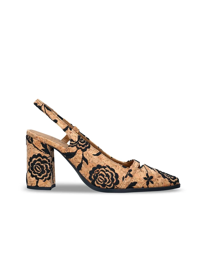 NAE Damen vegan Pumps Lilou Brown