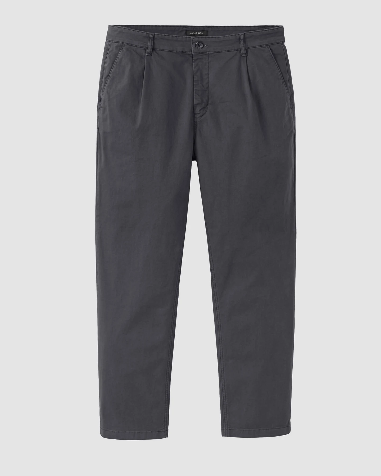 Recolution Herren vegan Chinos Eiche Dunkelgrau – Ansicht 2