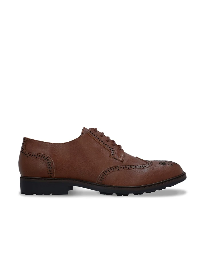 NAE Herren vegan Schuhe Derby Gael Braun