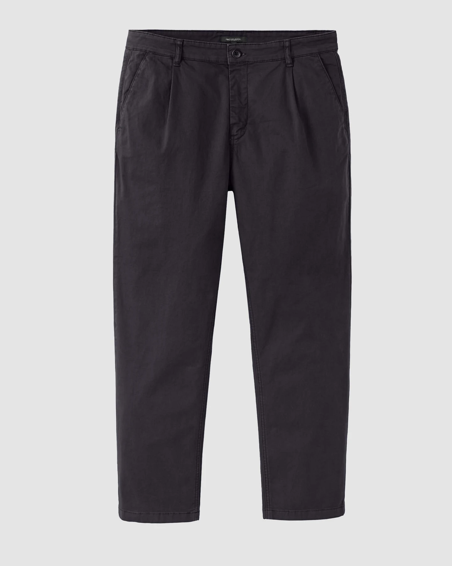 Recolution Herren vegan Chinos Eiche Dunkelmarine – Ansicht 2