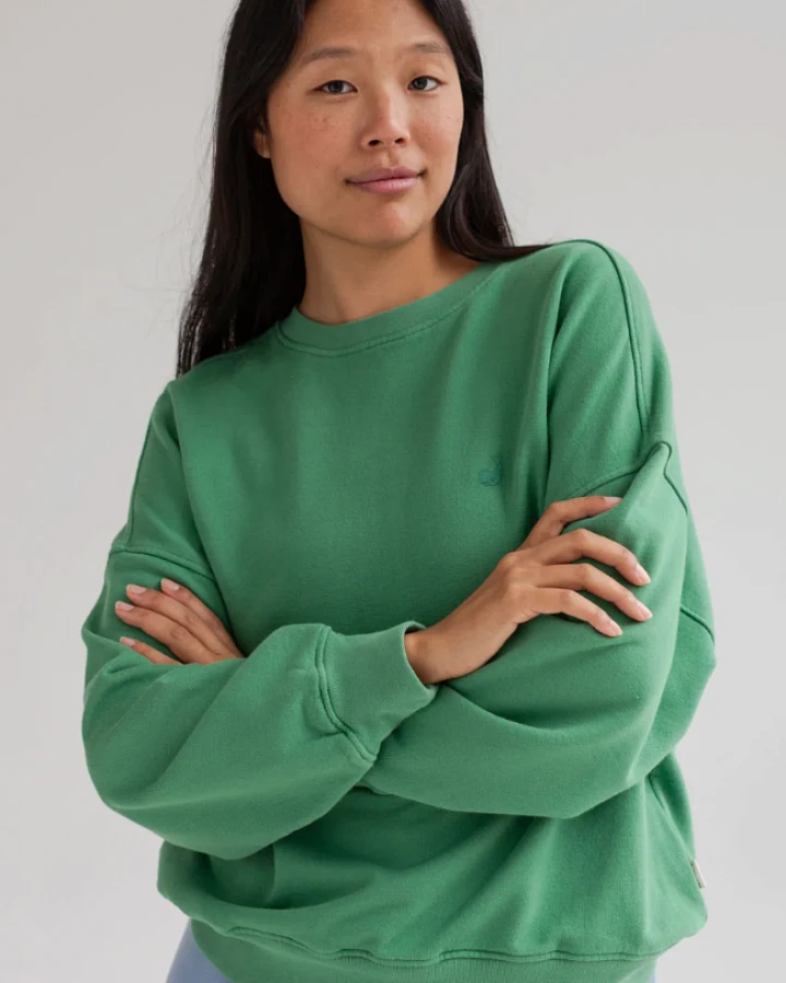 TWOTHIRDS Damen vegan Pullover Niza Grün