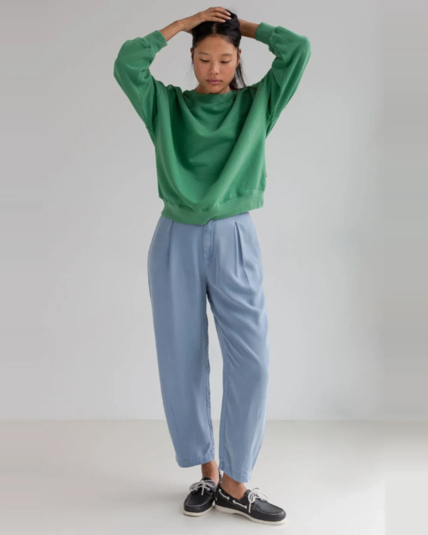TWOTHIRDS Damen vegan Pullover Niza Grün – Ansicht 2