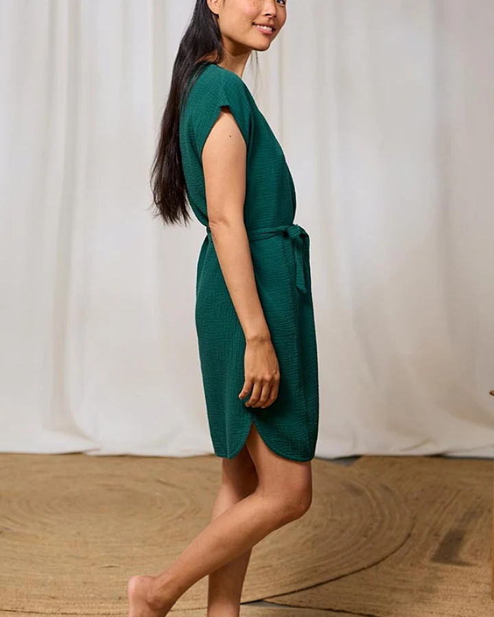 TWOTHIRDS Damen vegan Kleid Mwali Grün