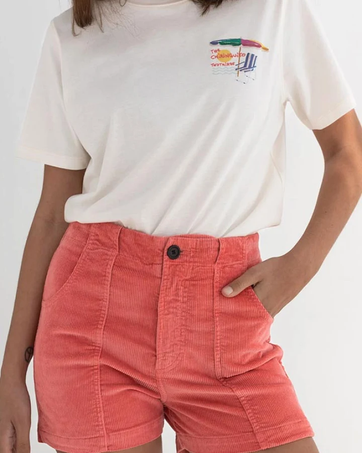 TWOTHIRDS Damen vegan Kurze Rippe Kakadu Rosa