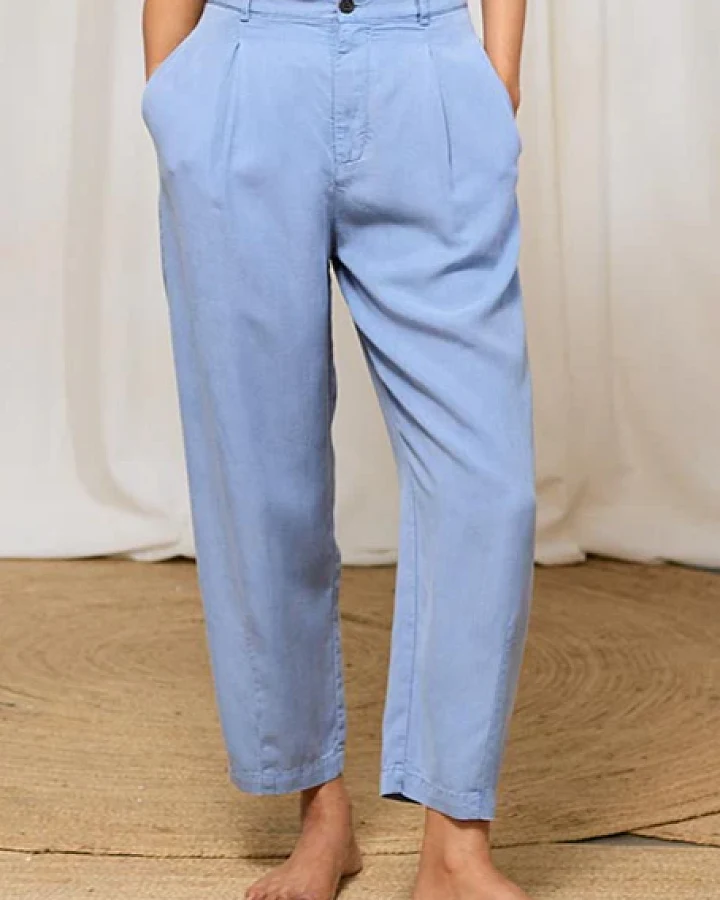 TWOTHIRDS Damen vegan Hose Haruku Denim Blau
