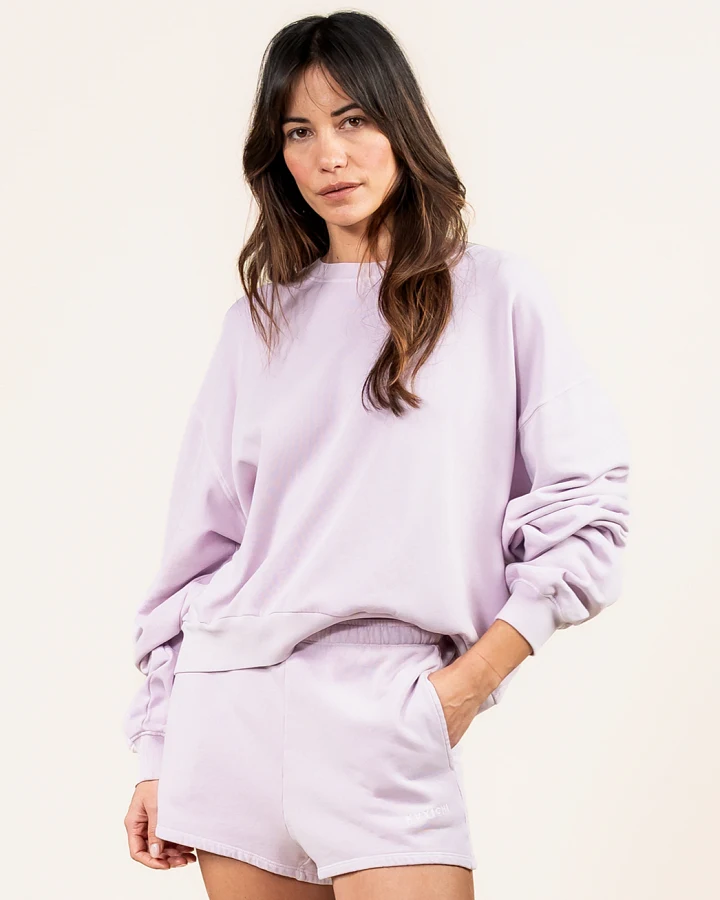 Kuyichi Damen vegan Sweatshirt Mohnblume Hellrosa