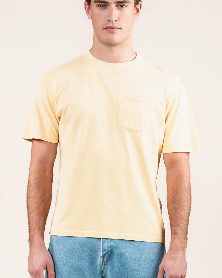 Kuyichi Herren vegan T-Shirt Ralph Sahara Gelb