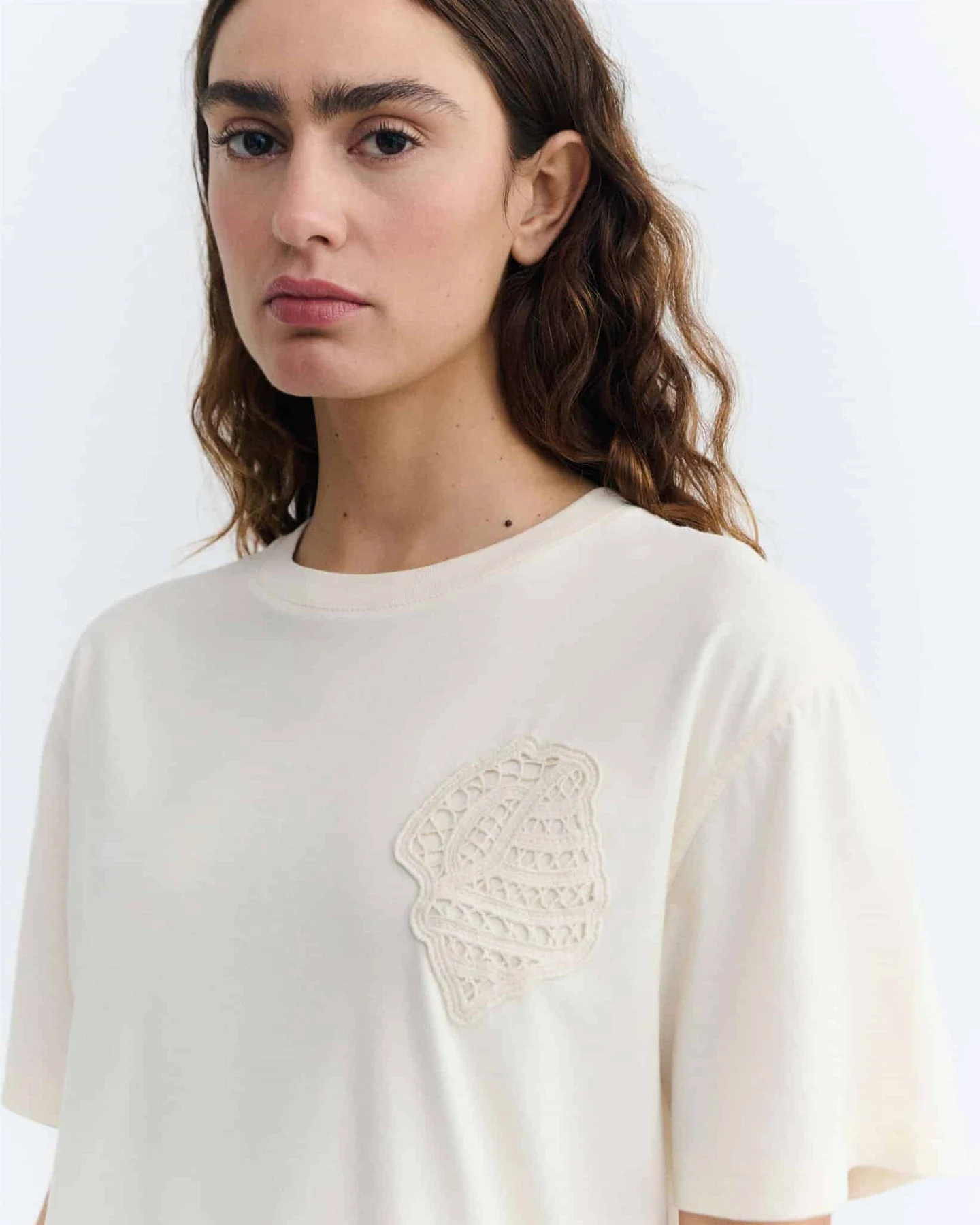 Thinking MU Damen vegan T-Shirt Shell Lucia Weiß – Ansicht 2