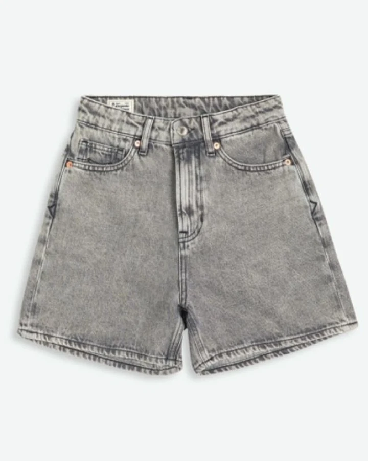 Kings of Indigo Damen vegan Kurze Hose Liora Well Grey