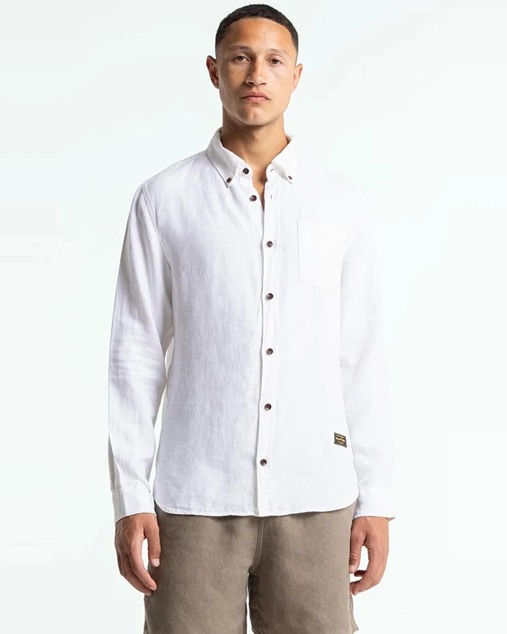 Kings of Indigo Herren vegan Hemd Enda White