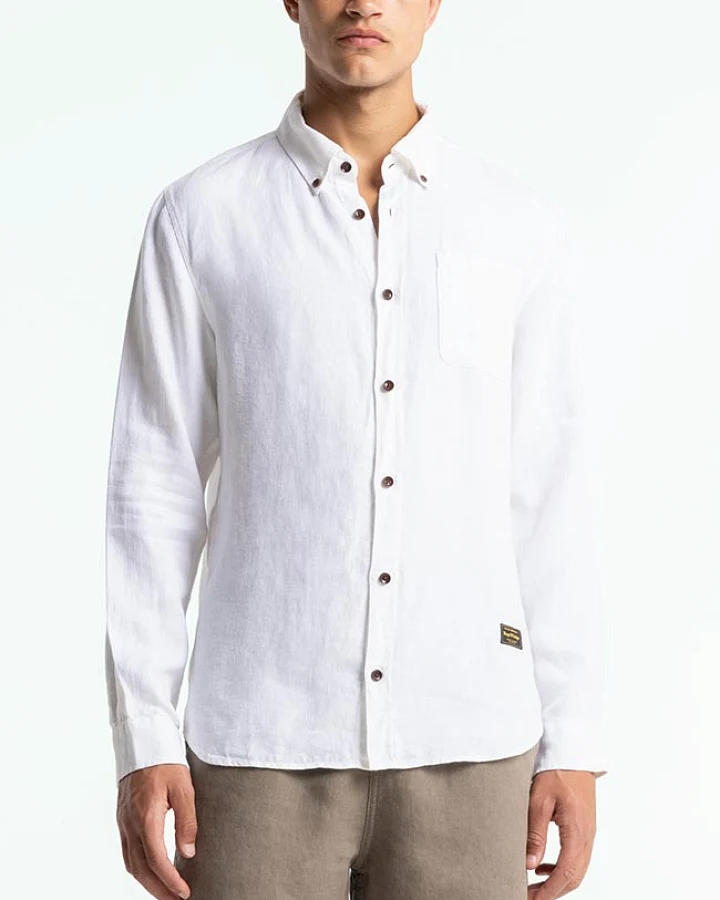 Kings of Indigo Herren vegan Hemd Enda White