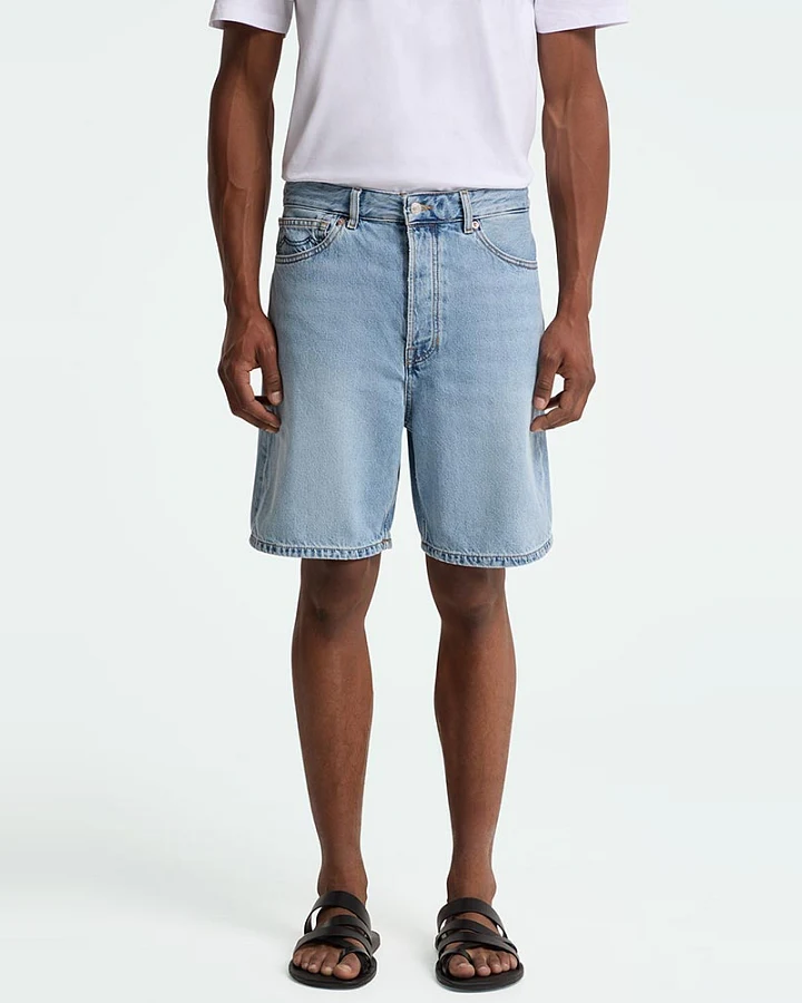 Kings of Indigo Herren vegan Shorts Denim Adelio Blau Reef