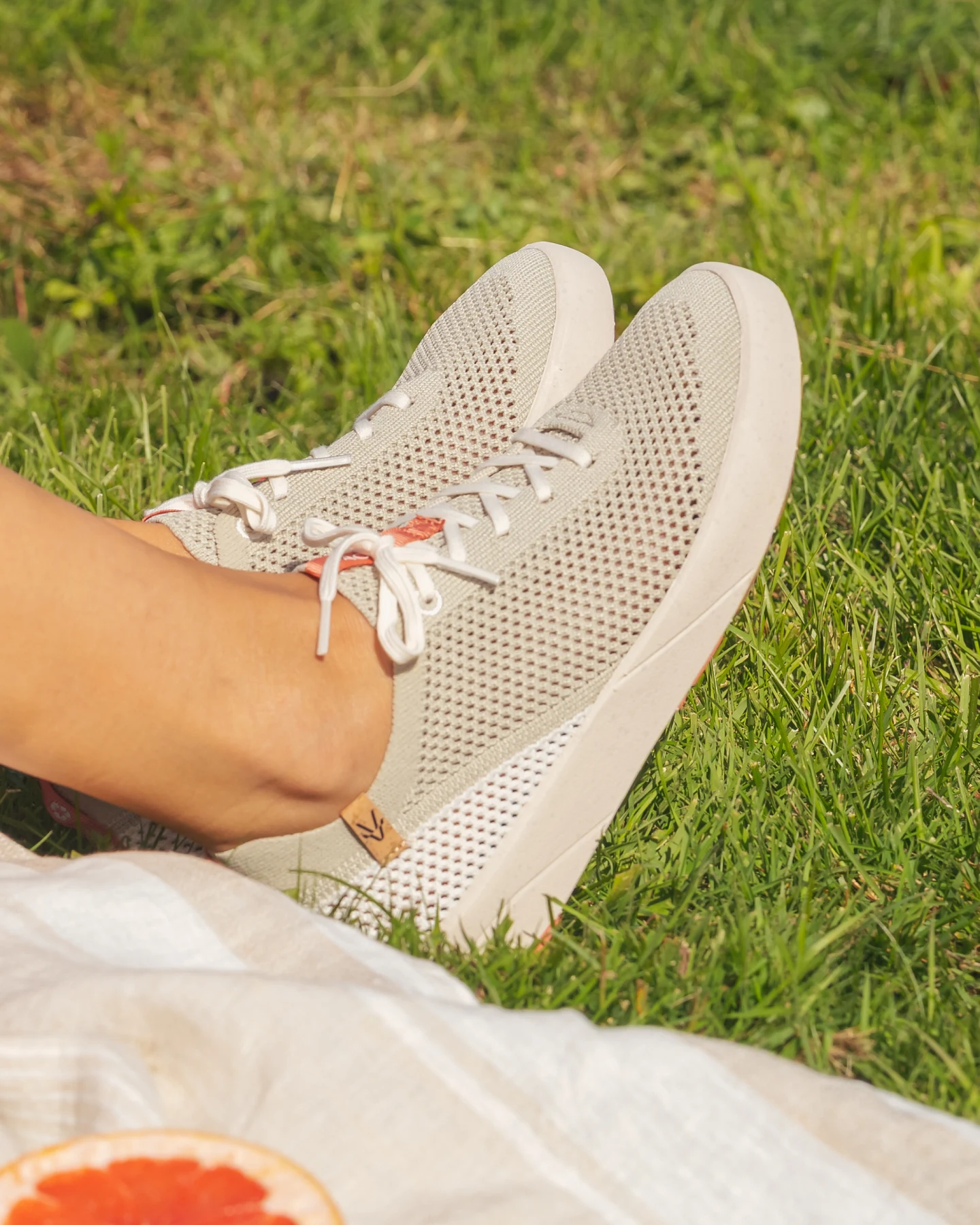SAOLA Damen vegan Sneaker Damen Ezo Verblasst Grün – Ansicht 2