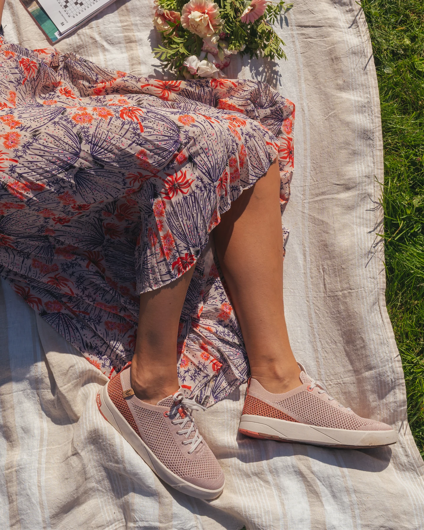 SAOLA Damen vegan Sneaker Damen Ezo Faded Rose – Ansicht 2
