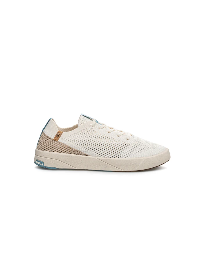 SAOLA Damen vegan Sneaker Damen Ezo Weiß Cashew