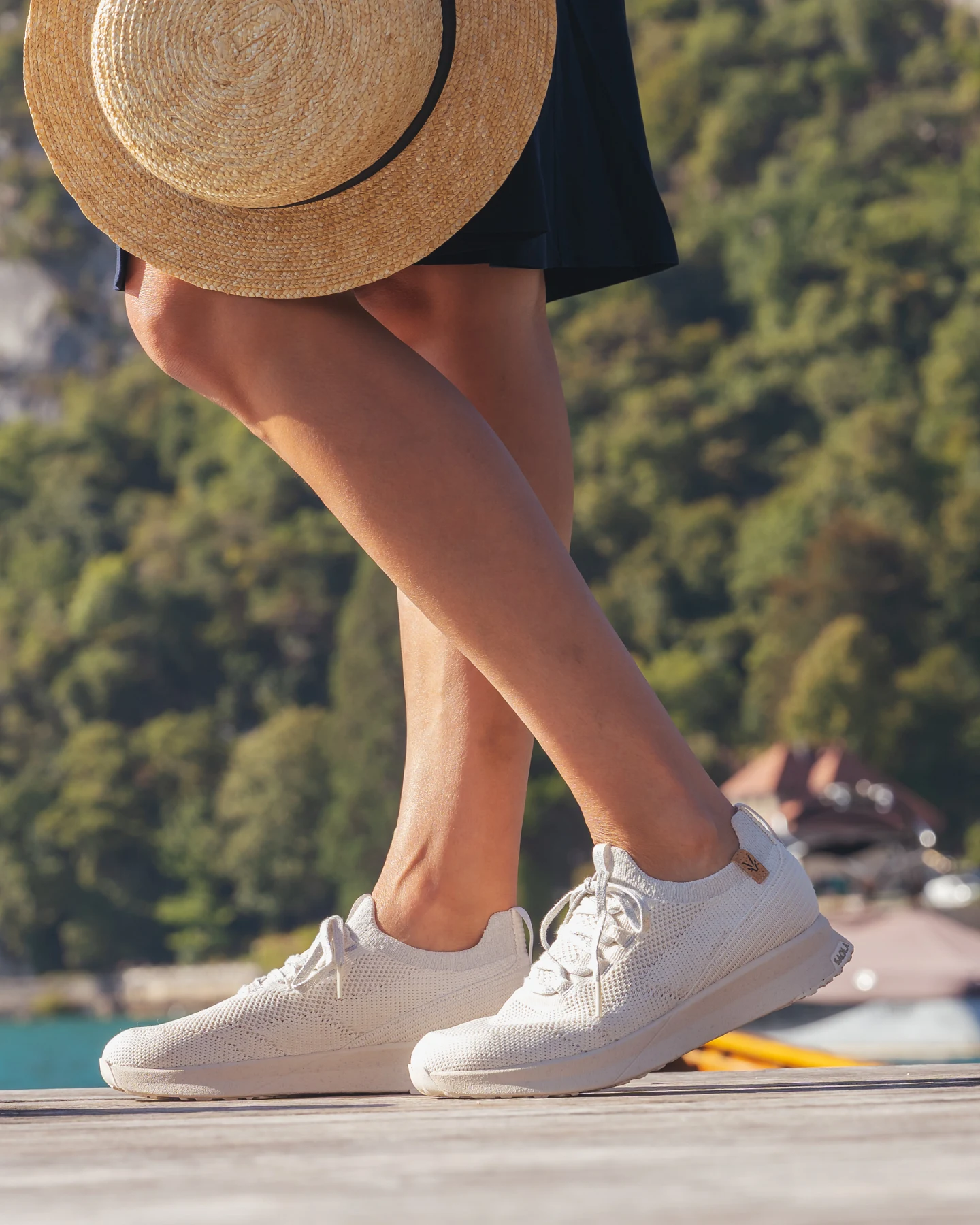 SAOLA Damen vegan Sneaker Damen Tsavo 3 Weiß Silber – Ansicht 2