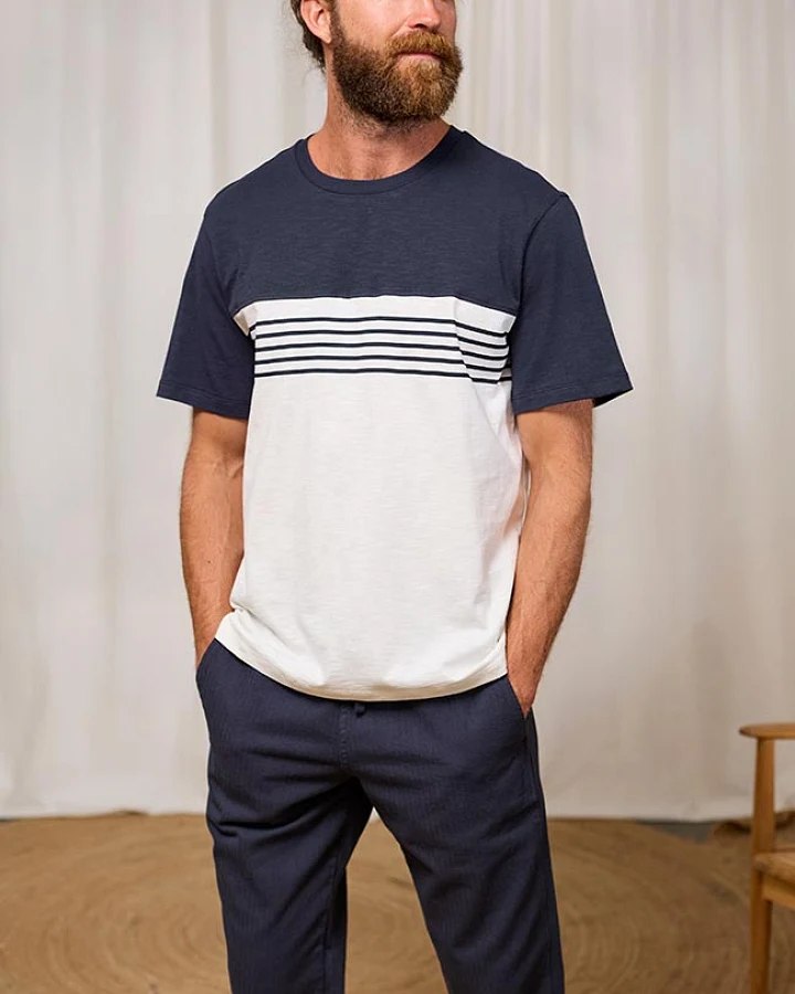 TWOTHIRDS Herren vegan T-Shirt Plavi Navy