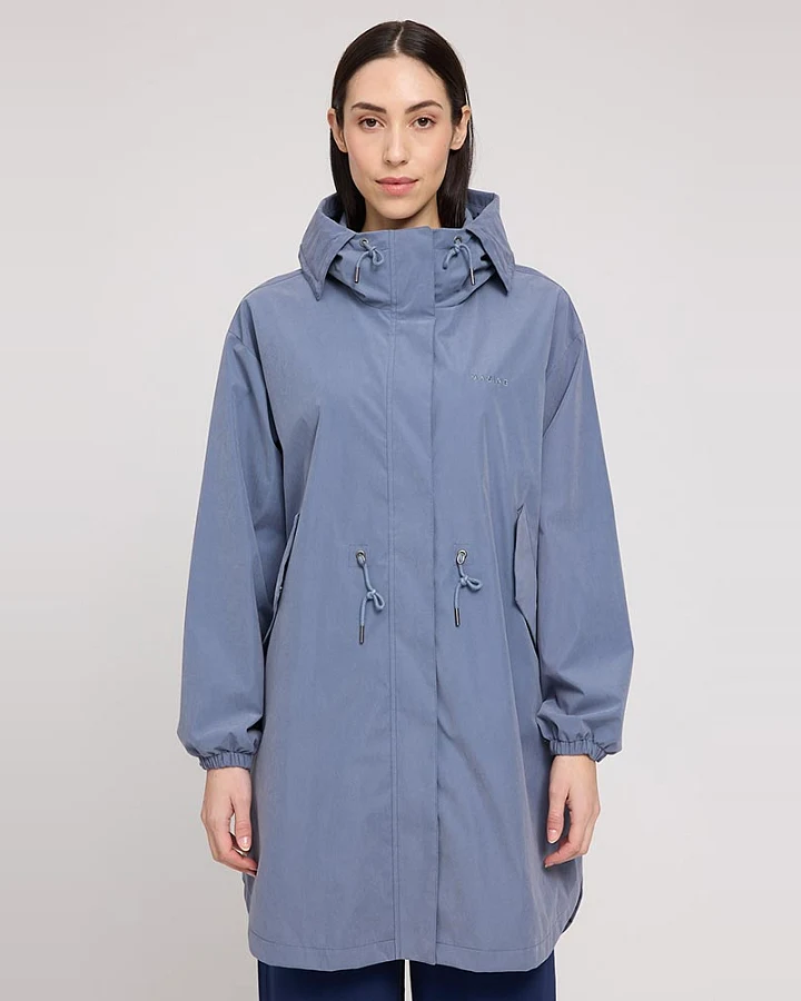Mazine Damen vegan Parka Hell Schiefer Blau