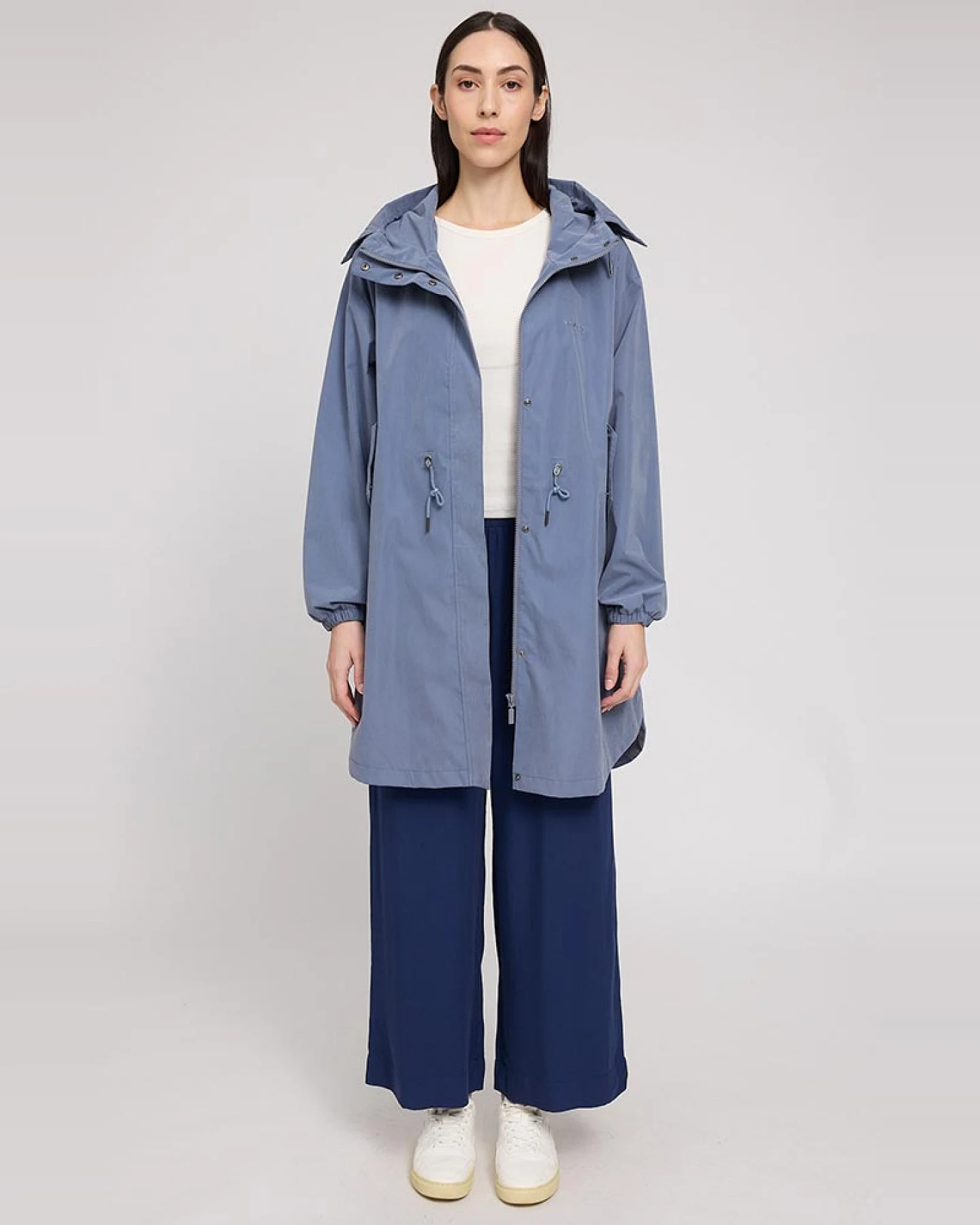 Mazine Damen vegan Parka Hell Schiefer Blau – Ansicht 2