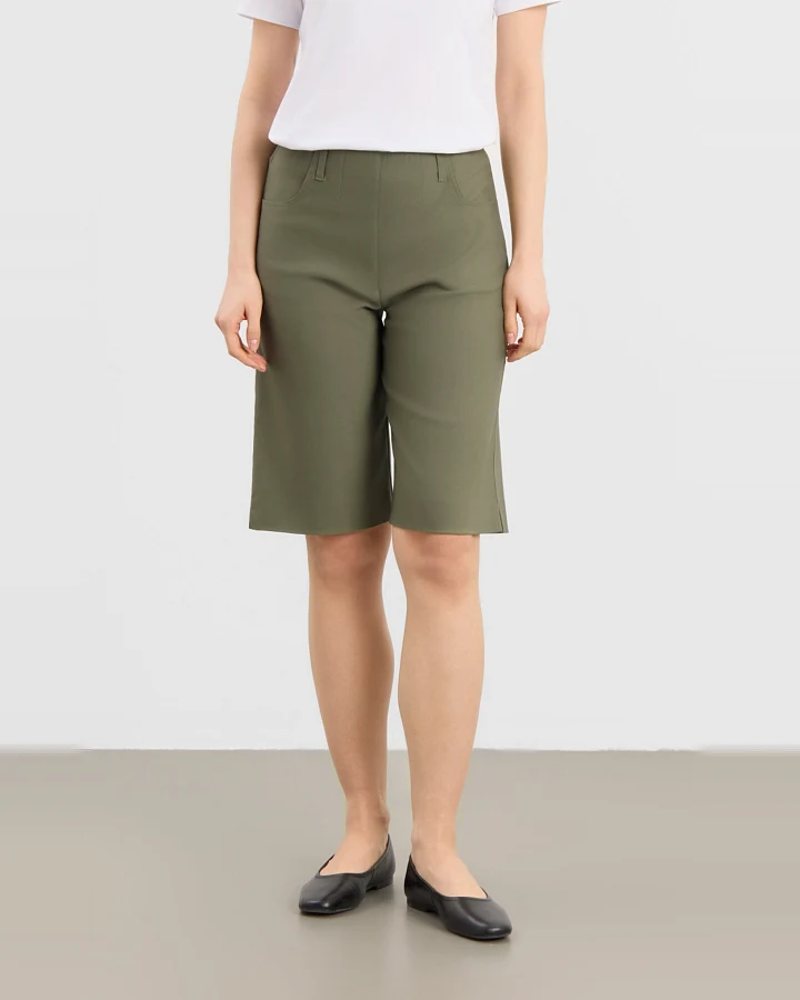 LAURIE Damen vegan Shorts Donna Loose Khaki