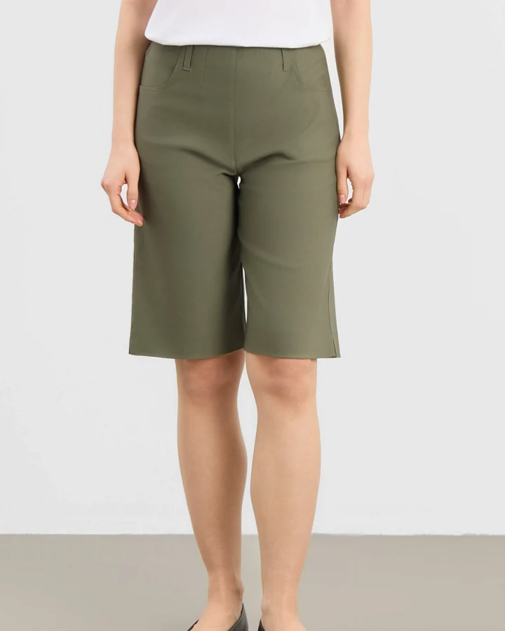 LAURIE Damen vegan Shorts Donna Loose Khaki